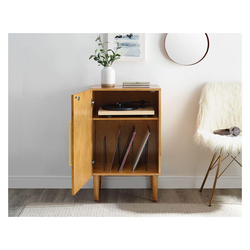 Everett Mid-Century Mahogany Console Cabinet with Adjustable Shelf