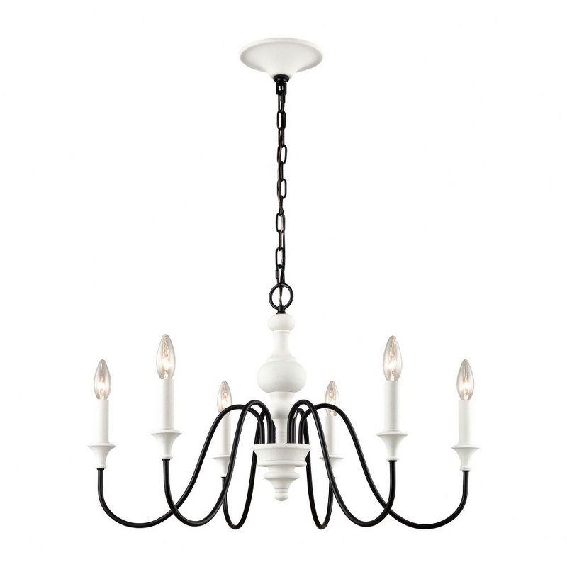 Elk Home Val De Loire 6 - Light Chandelier in  White