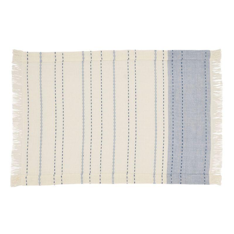 Cotton Striped Rectangle Placemat (Set of 4)