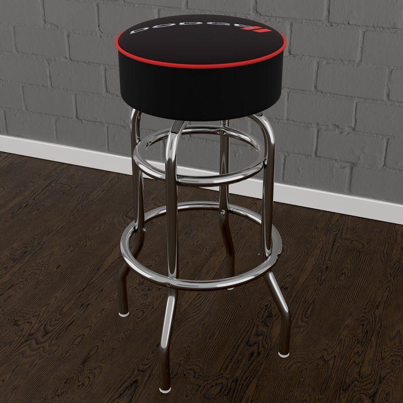 Swivel Upholstered 31'' Counter Stool with Metal Frame