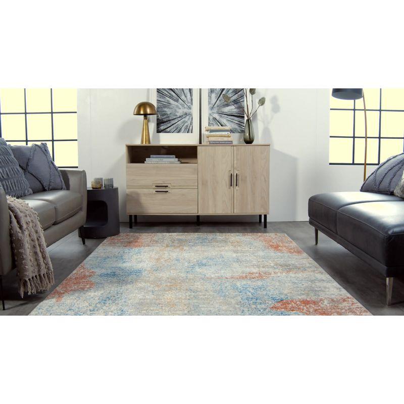 Nourison Concerto Contemporary Abstract Indoor Rug Ivory/Multi 3'9" x 5'9"