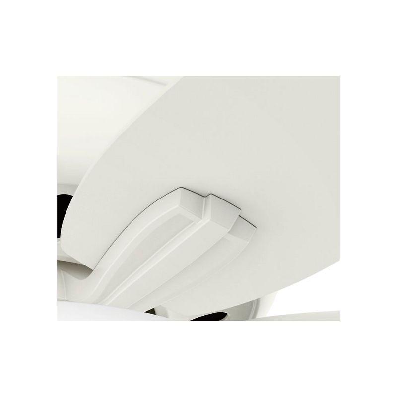 Fresh White 42" Low-Profile LED Ceiling Fan with Whisper-Quiet Motor