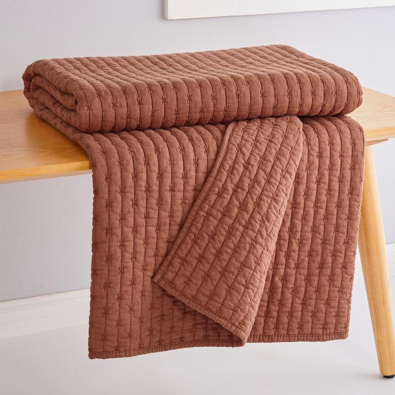 Cross Stitch Quilted Throw - Levtex Home