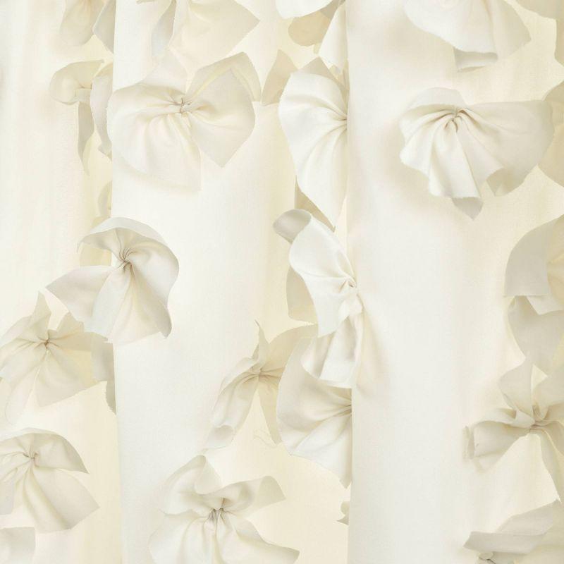 Lush Decor Riley Polyester Semi Sheer Curtain Single Panel