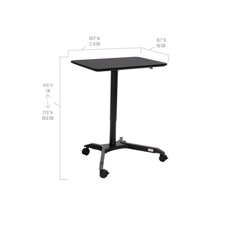 Seville Classics AIRLIFT® airLIFT 28" W Adjustable Height Rolling Laptop Desk Stand