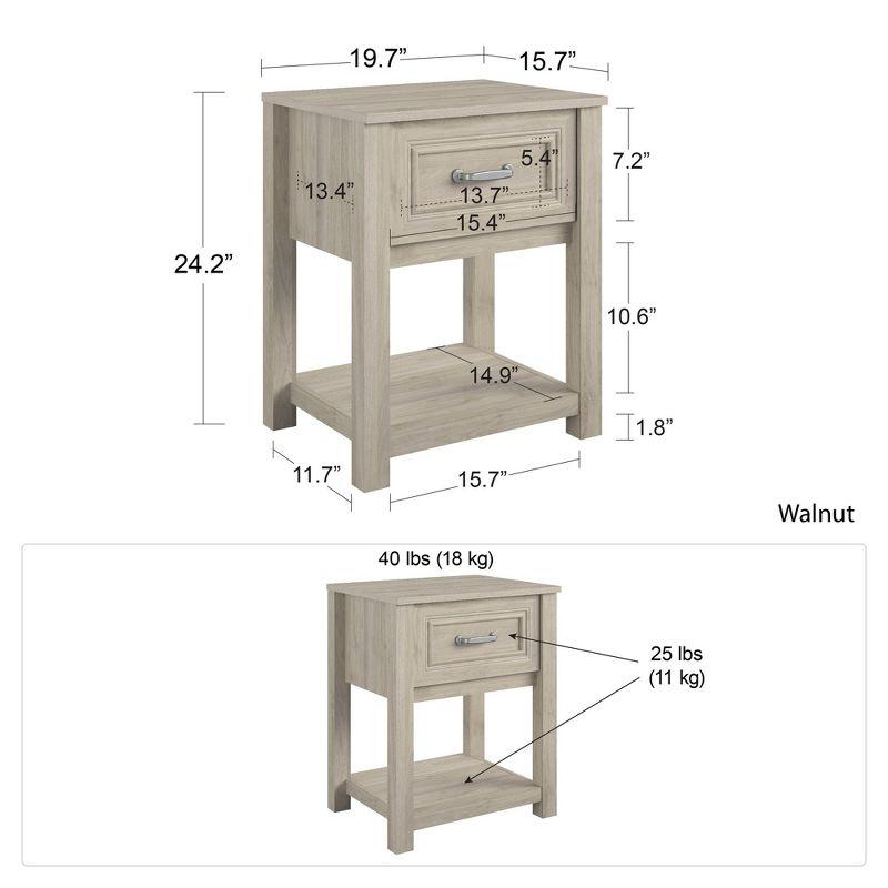 Sierra Ridge Levi 1 Drawer Nightstand