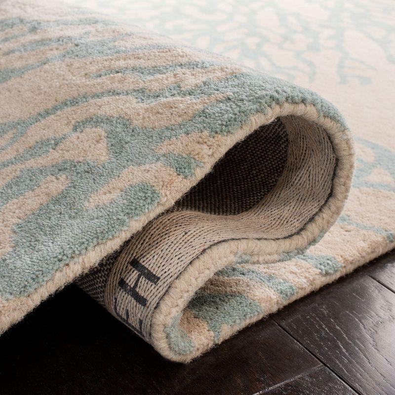 Bella BEL115 Hand Tufted Area Rug - Beige/Blue - 8'9"x11'9" - Safavieh..