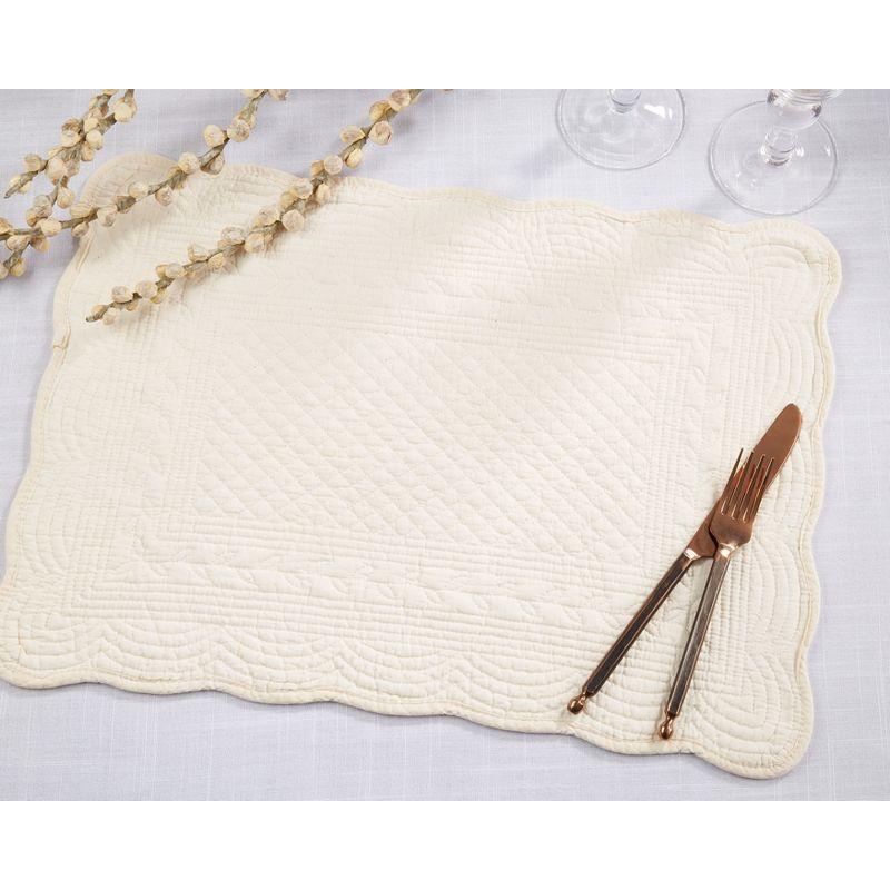 Cotton No Pattern Rectangle Placemat