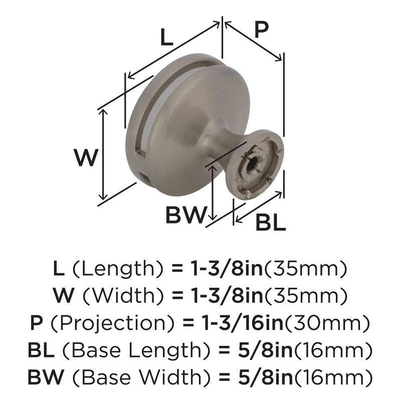 Amerock Oberon Cabinet or Furniture Knob with Acrylic Insert