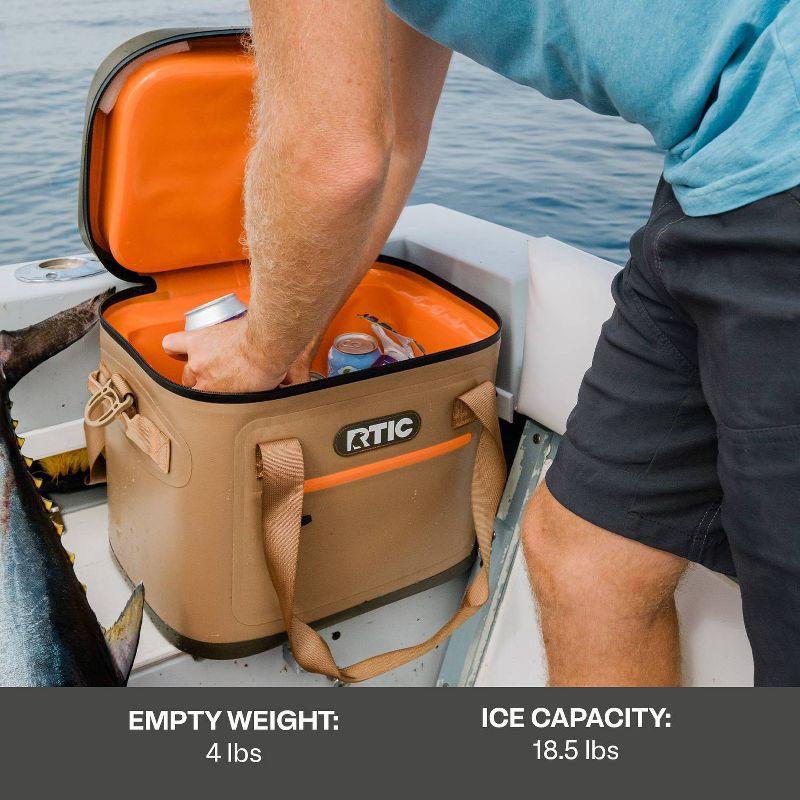 RTIC Outdoors 30 Cans Soft Sided Cooler - Tan