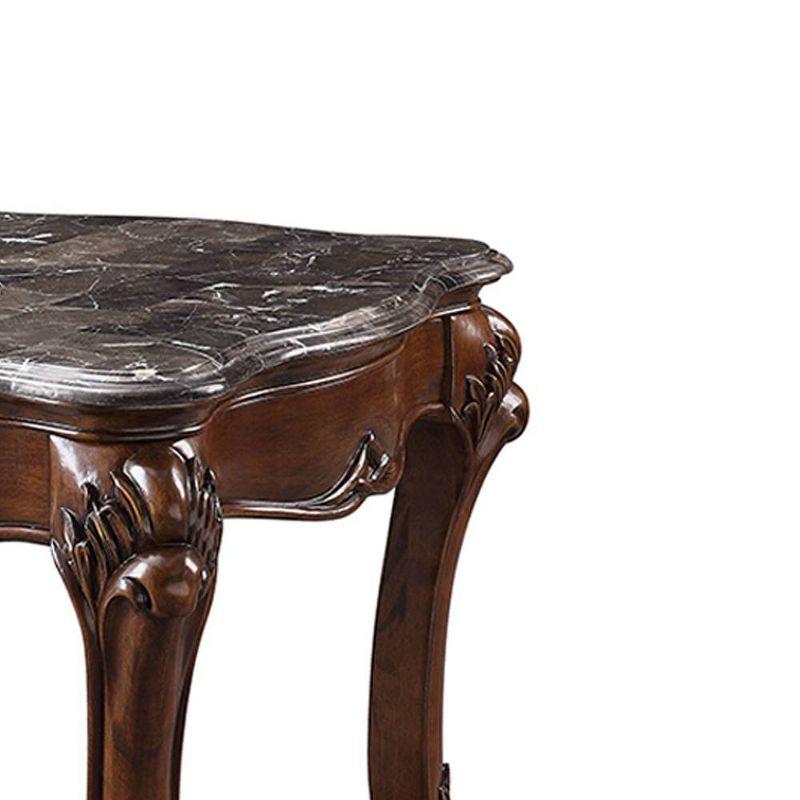 Cotner Marble Top End Table