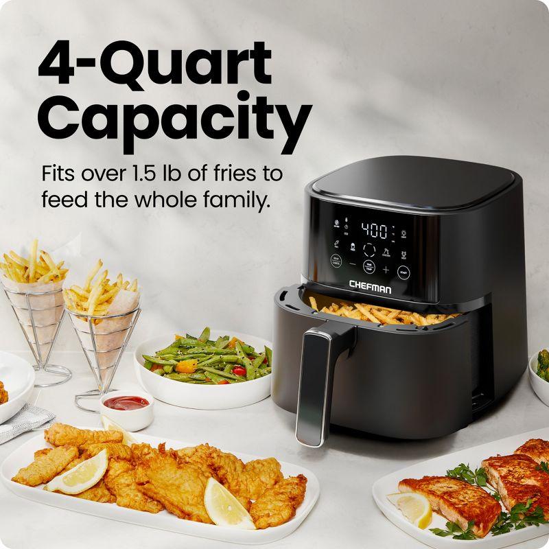 Chefman 4 Liter Air Fryer Black
