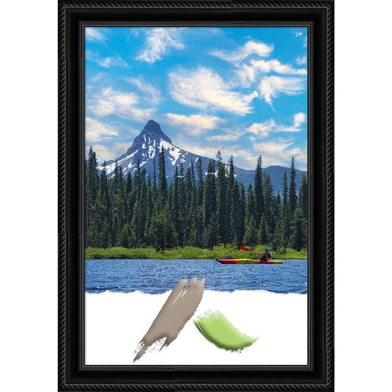 Corded Black Satin Finish Polystyrene Wall Picture Frame