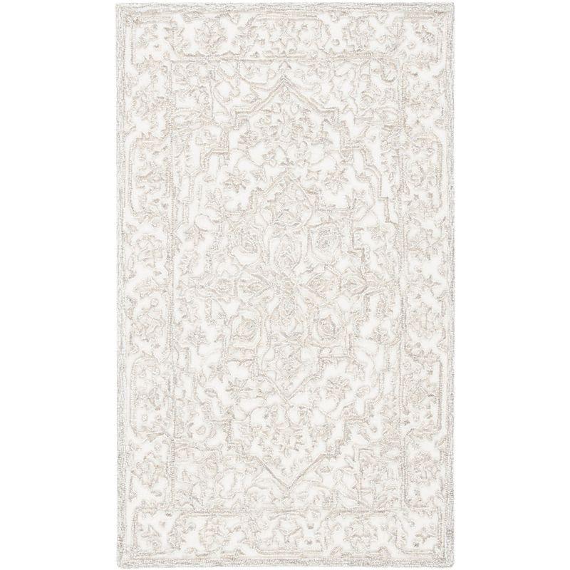 Trace TRC302 Hand Tufted Area Rug - Ivory/Natural - 3'x5' - Safavieh.