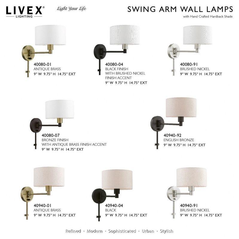 Livex Lighting 1 - Light Wall Light in  Antique Brass