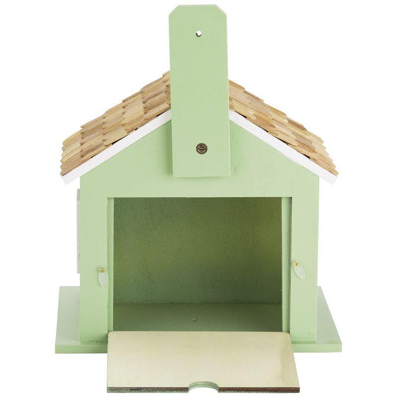 Vandue Outdoor Wooden Birdhouse - Green Lake House
