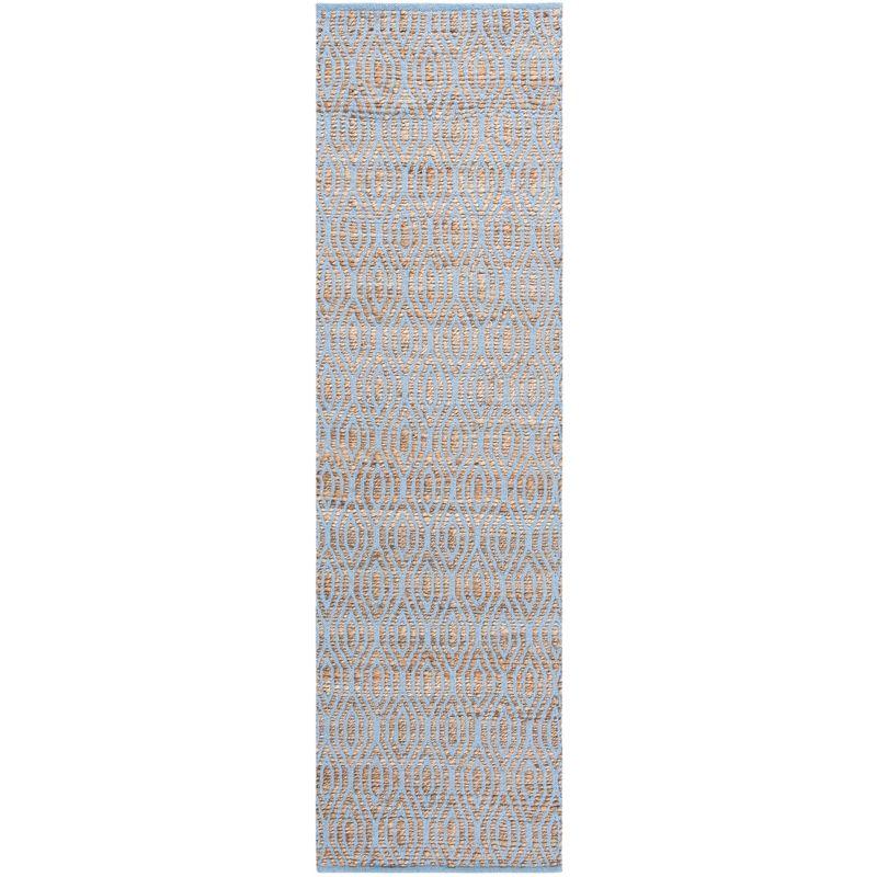Cape Cod CAP822 Woven Indoor Runner Rug - Silver/Natural - 2'3"x12' - Safavieh