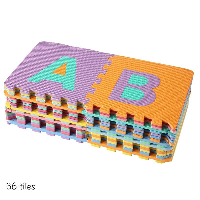 Easy Playhouse Soft Foam Floor Puzzle Tiles for Kids - 36 EVA Tiles