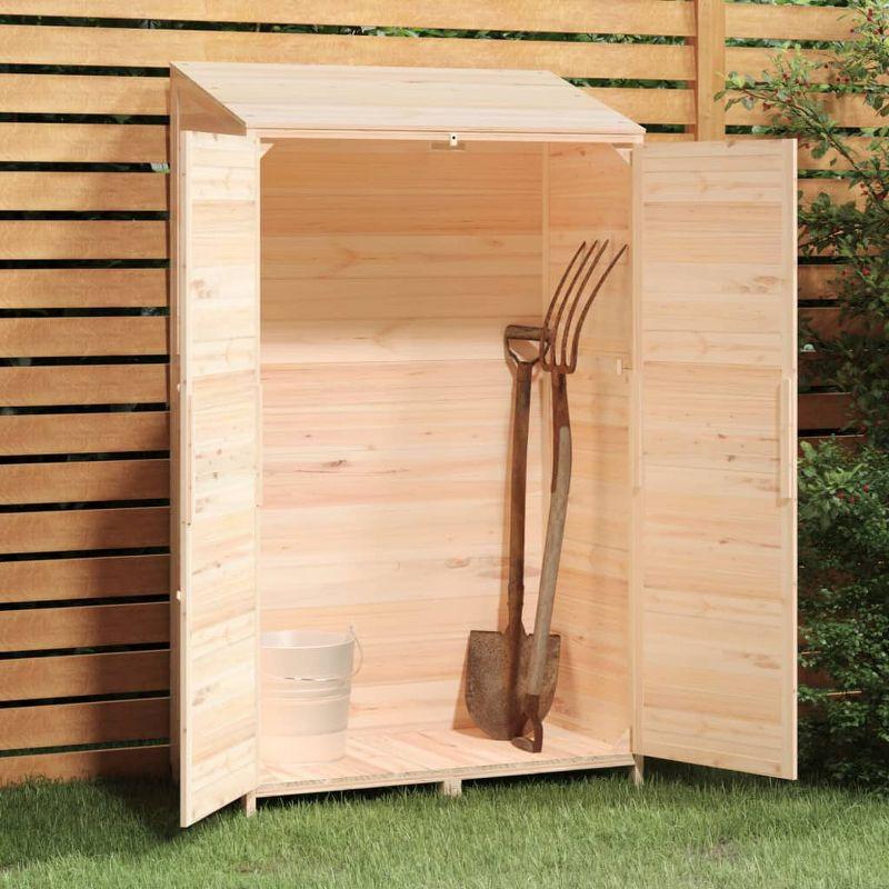 VidaXL Outdoor Storage Shed Garden Shed Wooden Storage Shed Solid Fir Wood