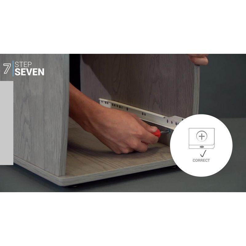 Hokku Designs Techni Mobili Complete Computer Workstation Desk With Storage