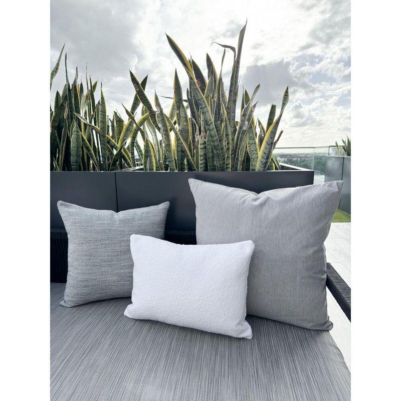 Luxe Essential Grey Indoor Outdoor Pillow