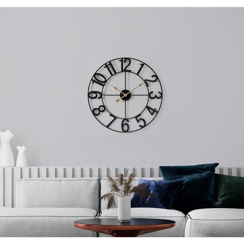 Sorbus Large Wall Clock for Living Room Decor - Numeral Wall Clock for Kitchen - 16-inch Wall Clock Decorative