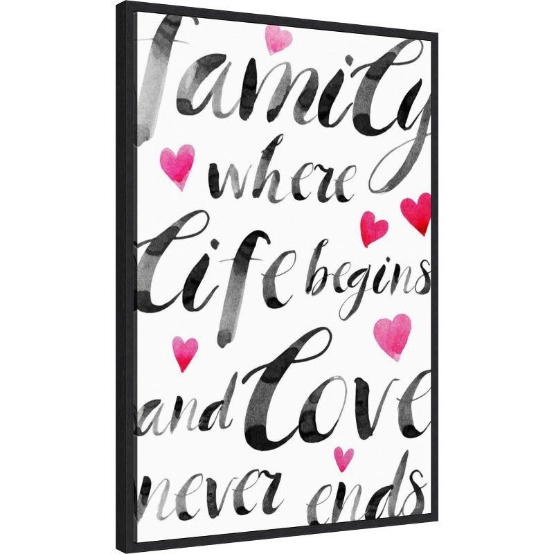 Amanti Art Family Love II by PI Gallerie Canvas Wall Art Print Framed 23 x 33-in.