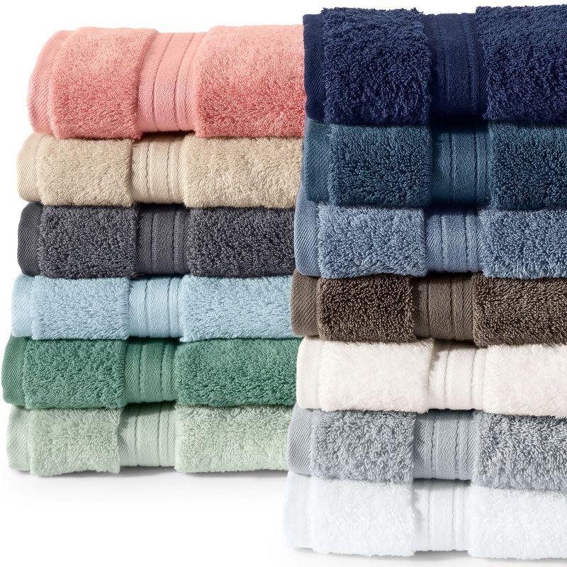 Lands' End Premium Supima Cotton 6-Piece Bath Towel Set - Assorted Bath Towel Set - Fresh Thyme