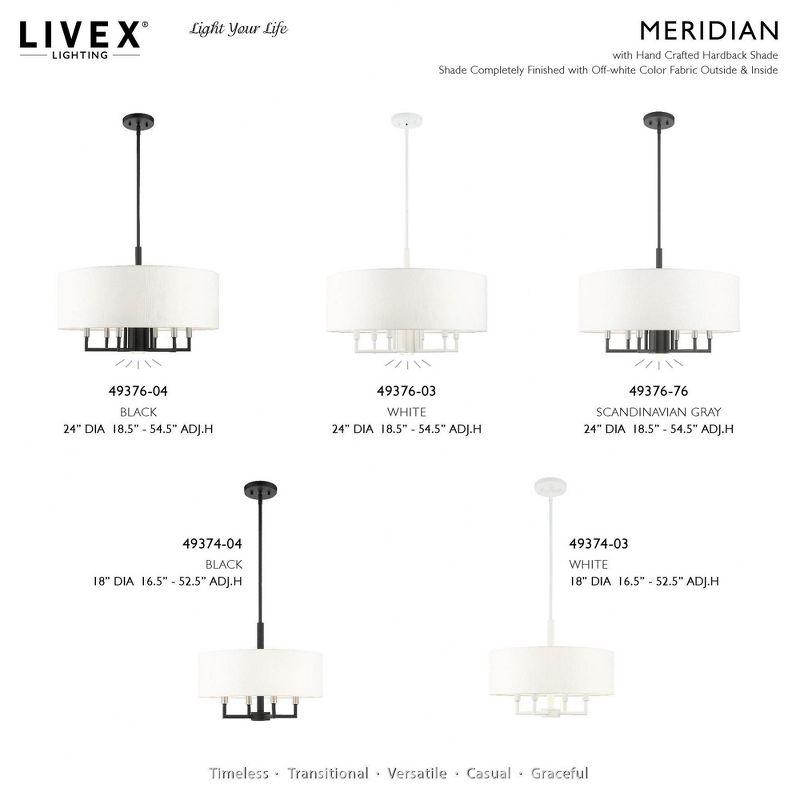 Livex Lighting Meridian 4 - Light Pendant in  Black