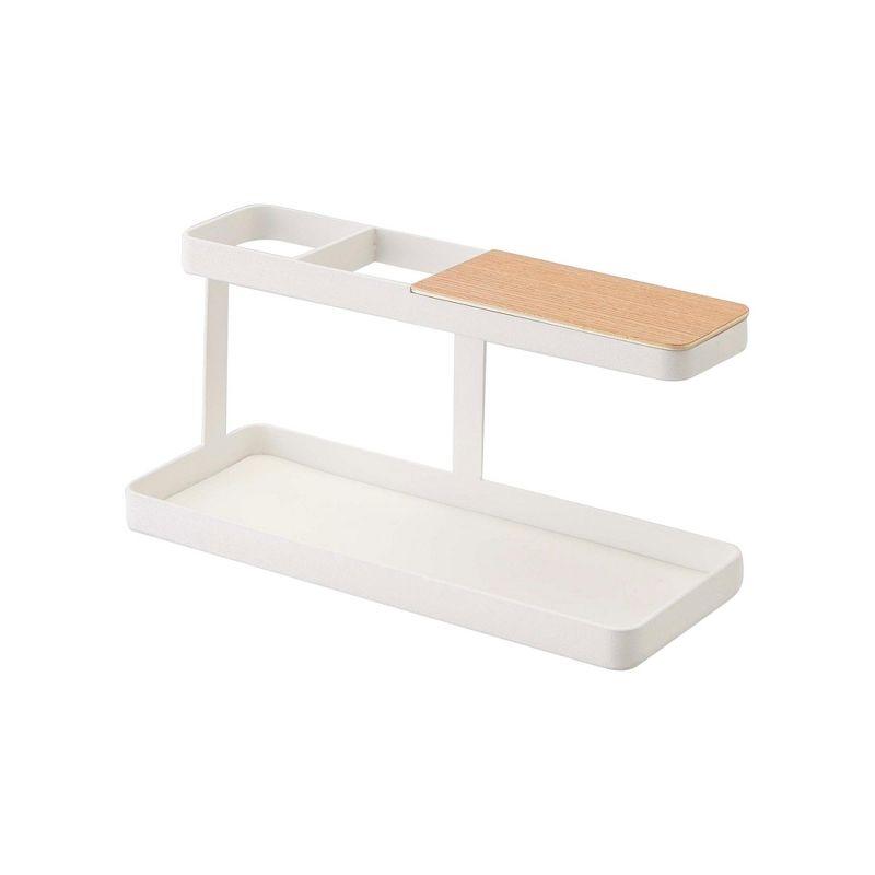 Yamazaki Home Countertop Spice Caddy, Storage And Organizer Rack, Steel, Anti-Slip Rubber Feet