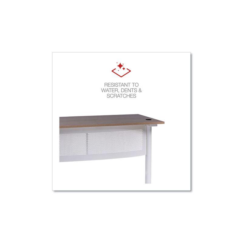 L-Shaped Metal Base Writing Desk