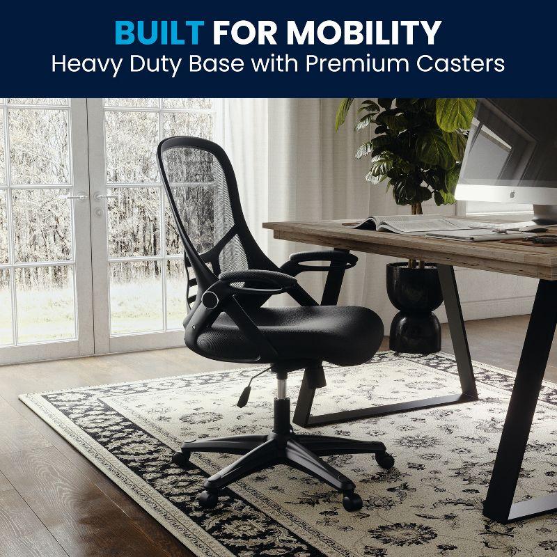 Flash Furniture Cappello High-Back Mesh Swivel Ergonomic Office Chair with Flip-Up Arms
