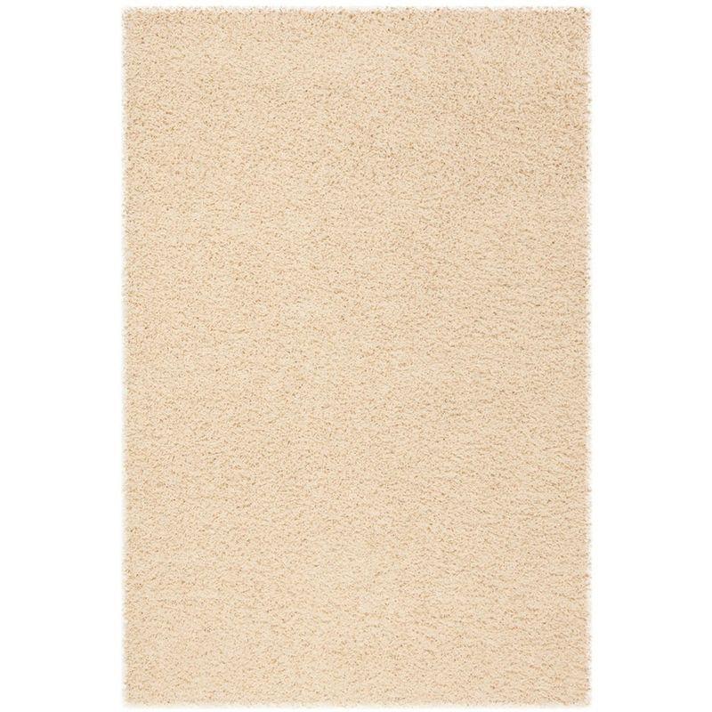 Athens Shag SGA119 Power Loomed Indoor Area Rug - Ivory - 5'1"x7'6" - Safavieh
