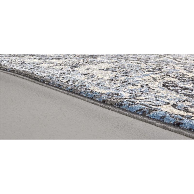 Ainsley Transitional Abstract Gray/Blue/Ivory Area Rug