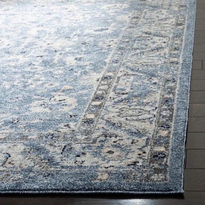 Charleston CHL413 Loomed Indoor Area Rug - Navy/Light Grey - 6'7"x6'7" - Safavieh