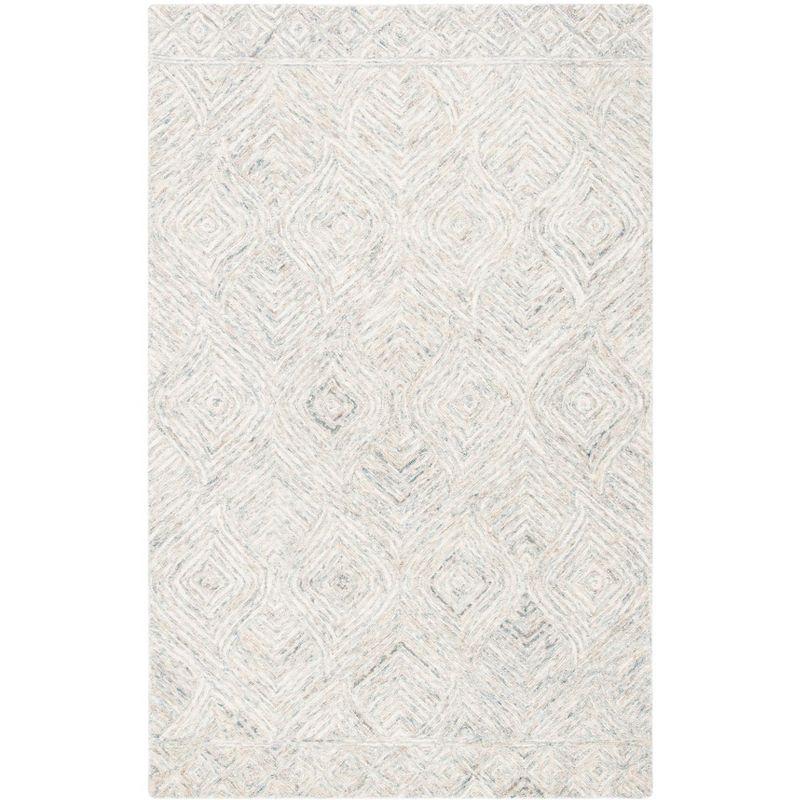 Ikat IKT703 Hand Tufted Accent Rug - Beige/Grey - 3'x5' - Safavieh