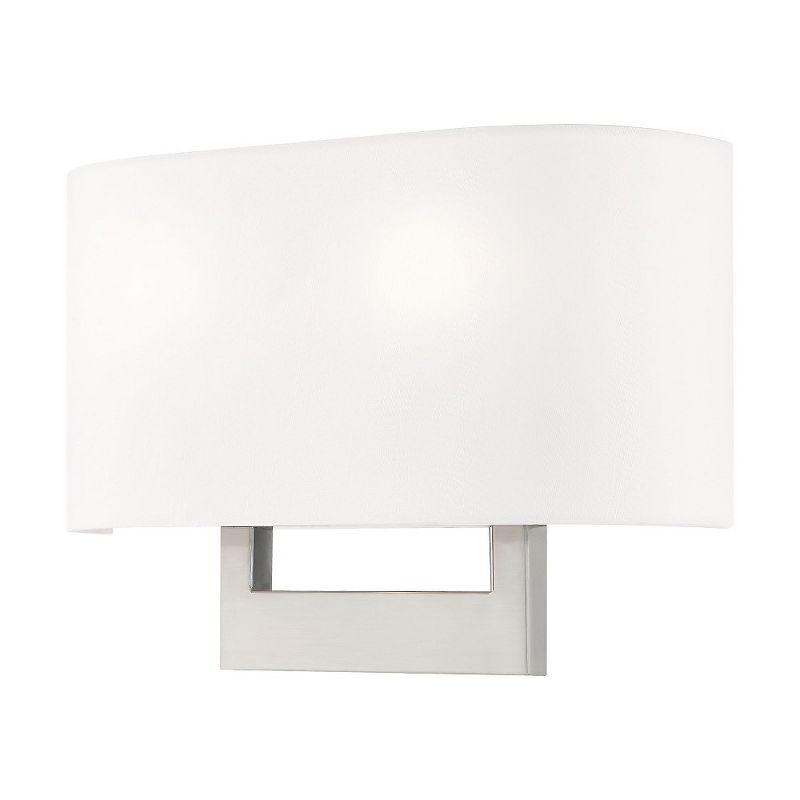 Livex Lighting Hayworth 2 - Light Wall Light in  Brushed Nickel