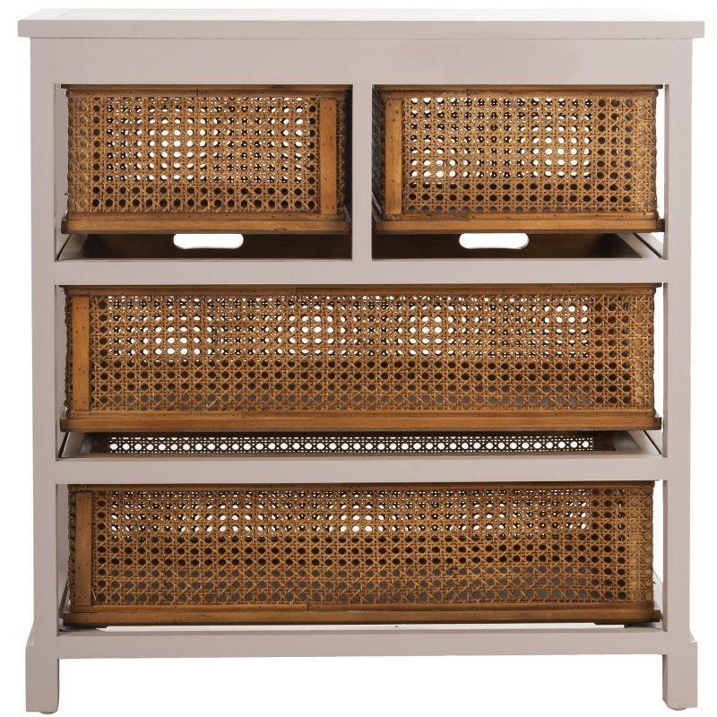 Jackson 4 Drawer Unit - AMH6504 - Barley/Cane Drawers - Safavieh Couture