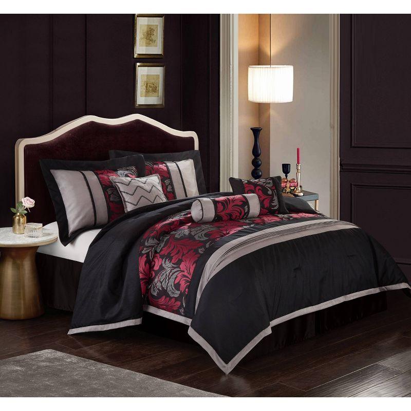 Nanshing America, Inc  Pierre 7 Piece Luxury Glam Comforter Set & Reviews | Wayfair
