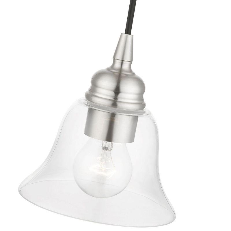 Livex Lighting Moreland 1 - Light Pendant in  Brushed Nickel
