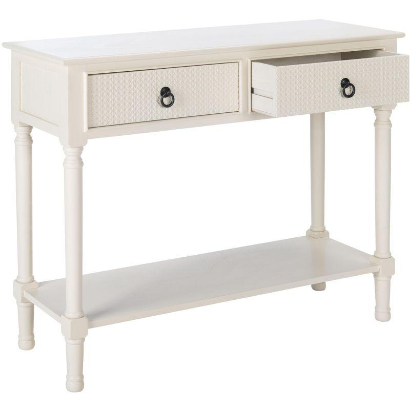 Haines 2 Drawer Console Table - White - Safavieh