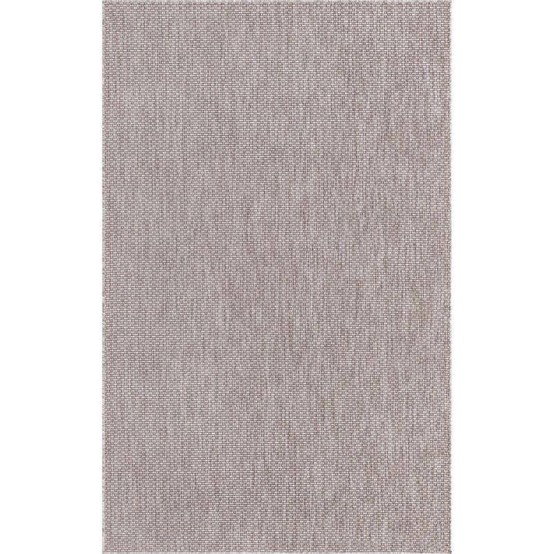 Beige Rectangular Stain-Resistant Outdoor Area Rug