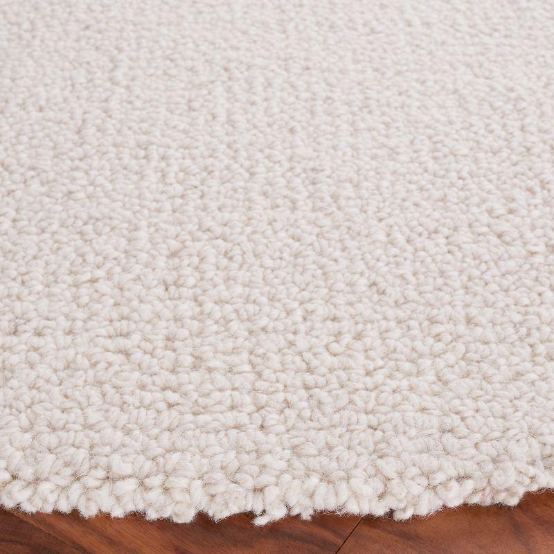 Abstract ABT279 Handmade Tufted Area Rug - Beige/Grey - 6' X 6'  Round - Safavieh