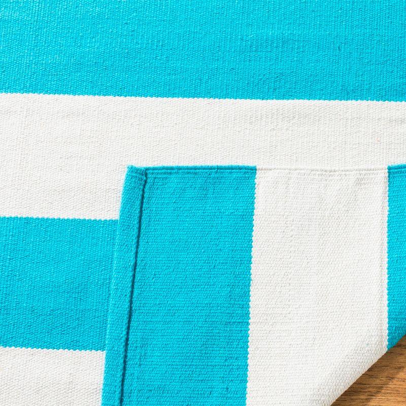 Morabito Hand Woven Cotton Striped Rug