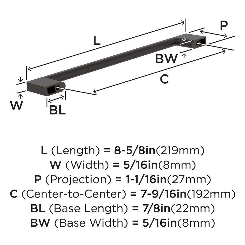 Amerock Cityscape Cabinet or Furniture Pull, 10 Pack