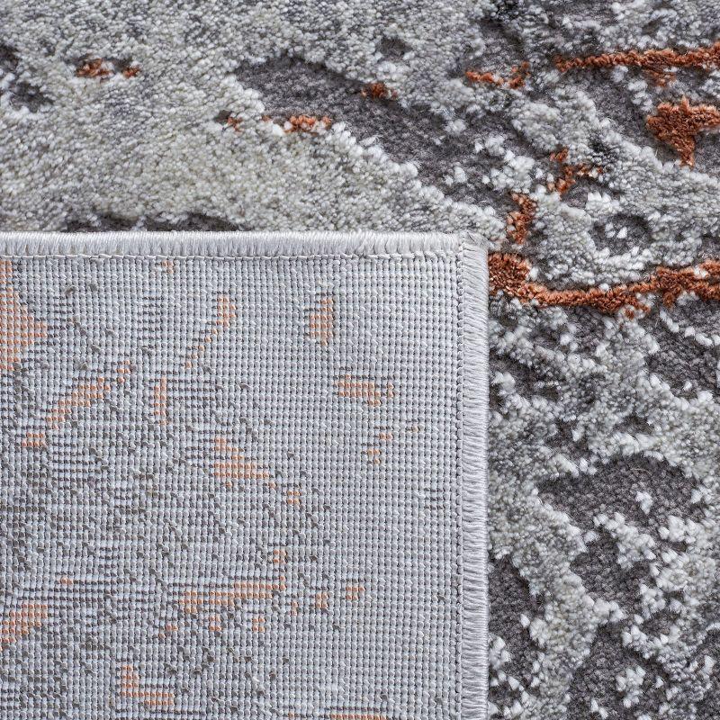 Craft CFT864 Loomed Indoor Area Rug - Grey/Orange - 8'x10' - Safavieh