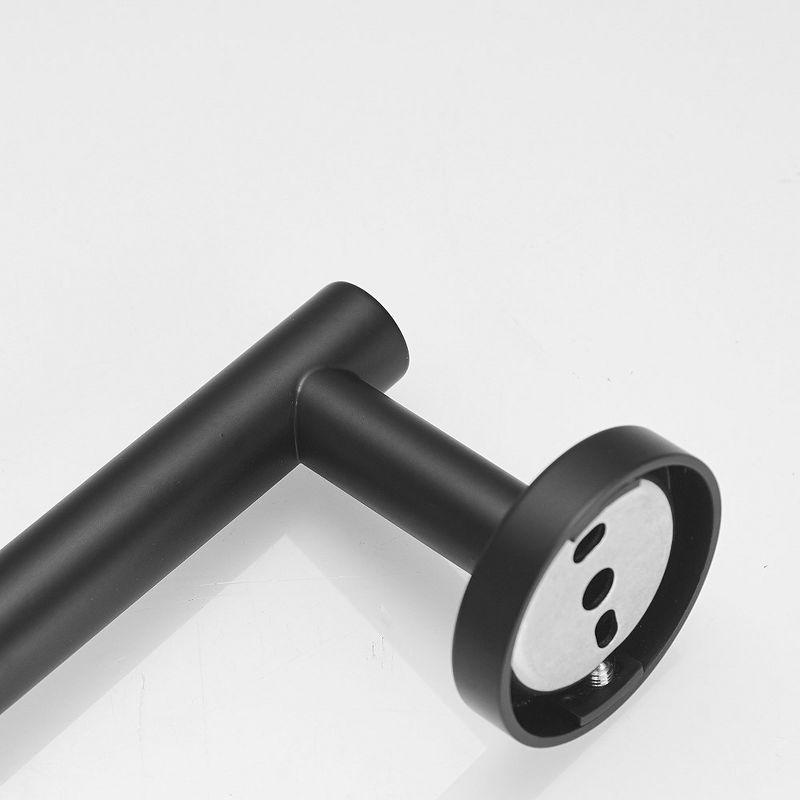 BWE Single Post Toilet Paper Holder Wall Mounted in Matte Black