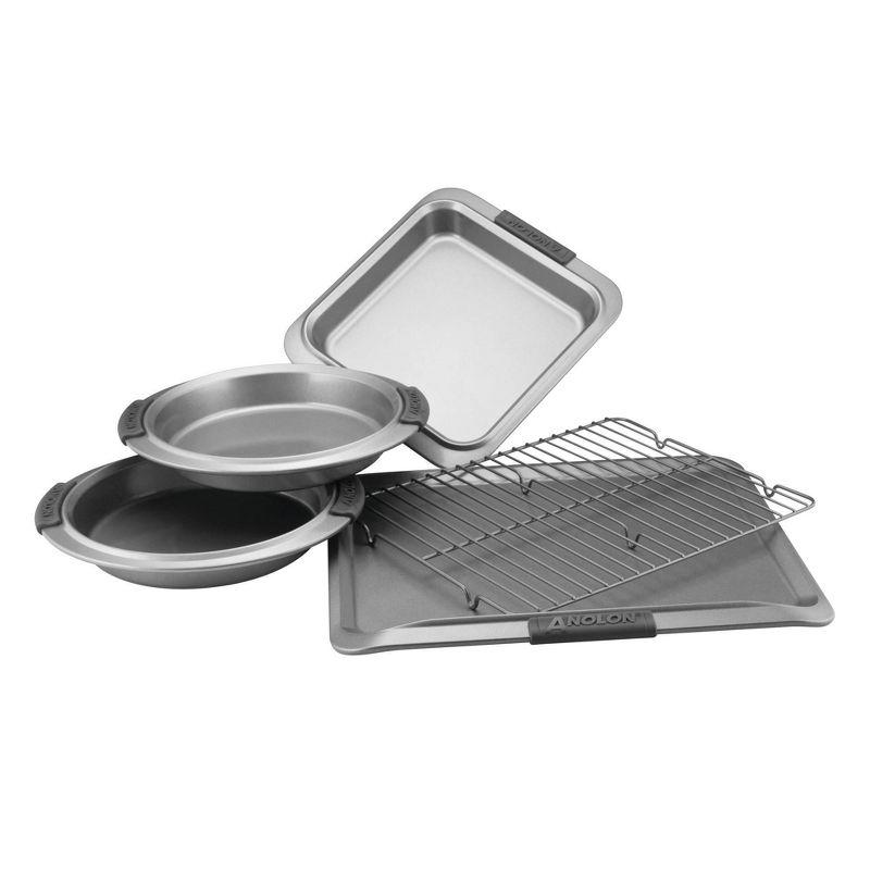 Anolon Advanced Nonstick Bakeware / Baking Set with Silicone Grips