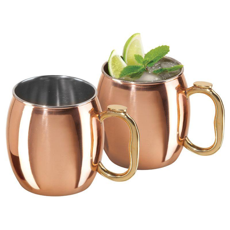 OGGI Oggi Barware 2 Piece 20 Oz Stainless Steel Moscow Mule Mug Set (Set of 2)