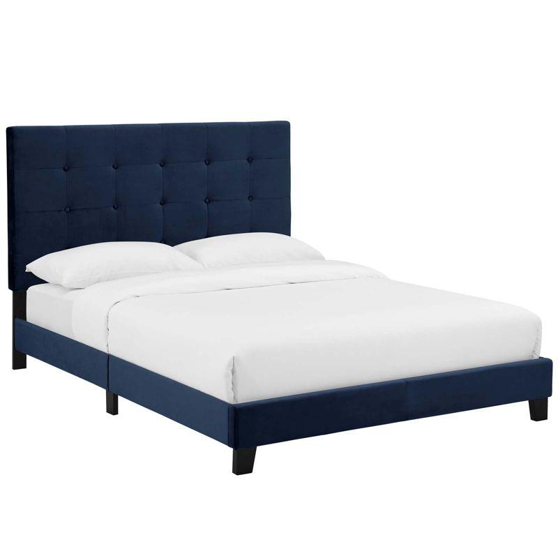 Modway Melanie Tufted Button Upholstered Performance Velvet Platform Bed